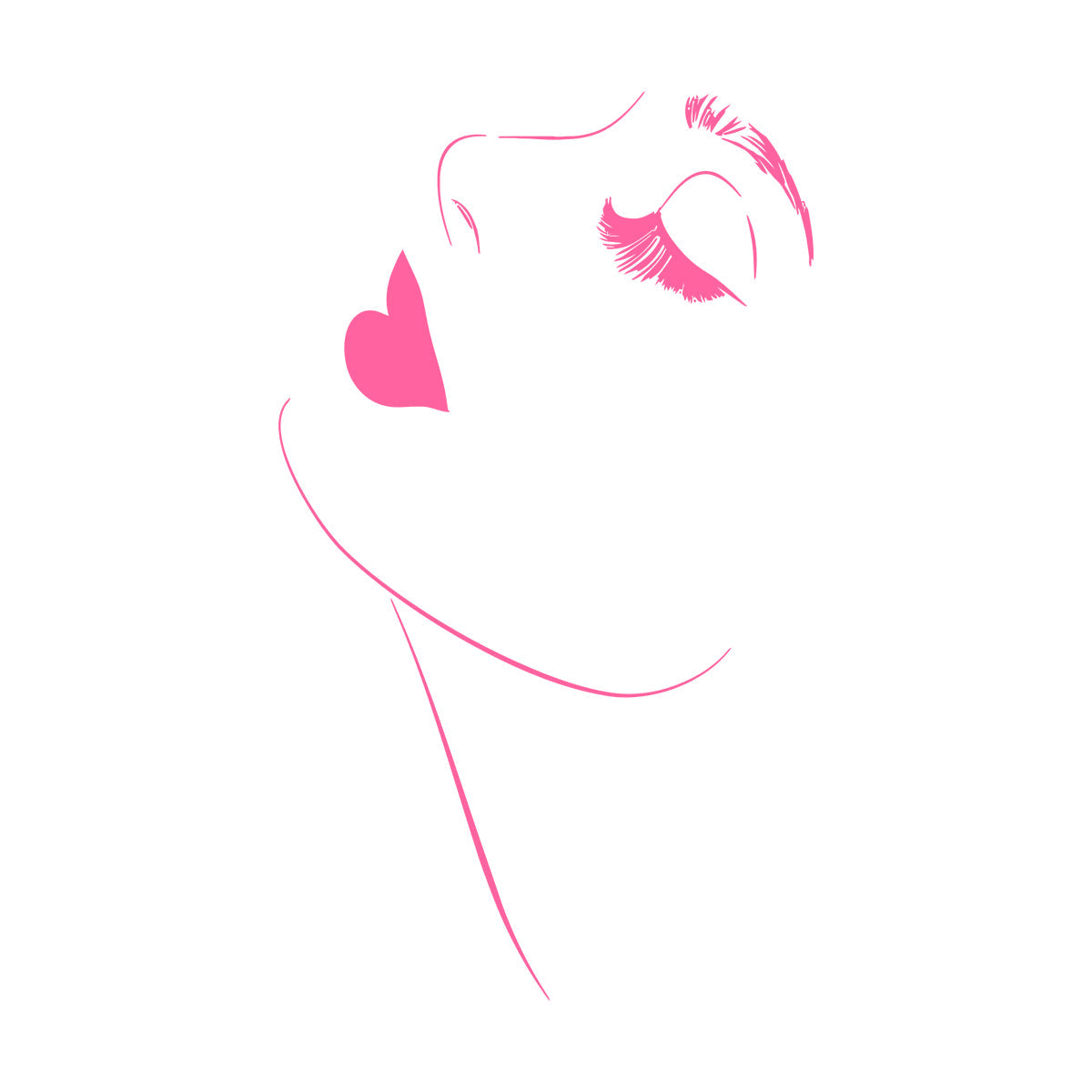 Vinyl Wall Decals Beautiful Girl Model Appeal Lips Makeup Eyelashes Car Body Decoration