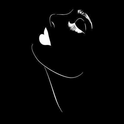 Vinyl Wall Decals Beautiful Girl Model Appeal Lips Makeup Eyelashes Car Body Decoration