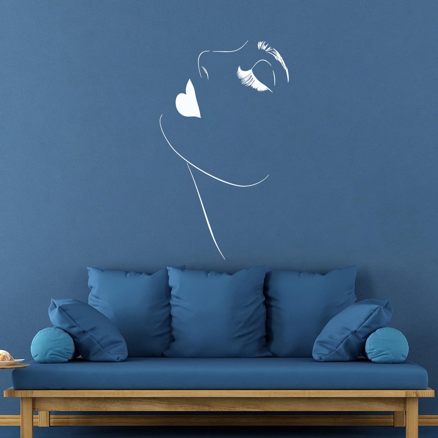 Vinyl Wall Decals Beautiful Girl Model Appeal Lips Makeup Eyelashes Car Body Decoration