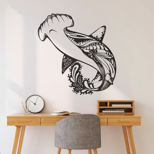 Lettering Stickers Shark Marine Fish Predator Sea Style Can Modify And Add Information