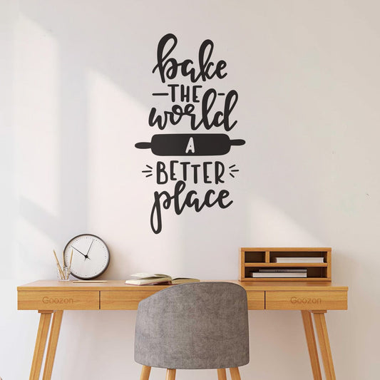 Bake The World A Better Place Lettering Decals Tattoo Culture