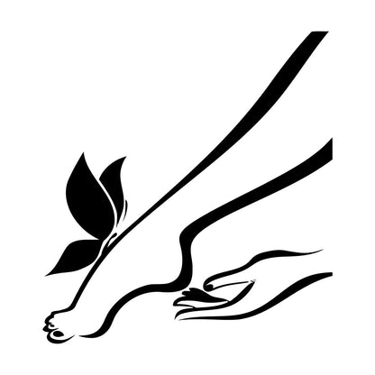 Wall Stickers Foot Leg And Butterfly Romantic Personalized Customization