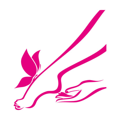 Wall Stickers Foot Leg And Butterfly Romantic Personalized Customization