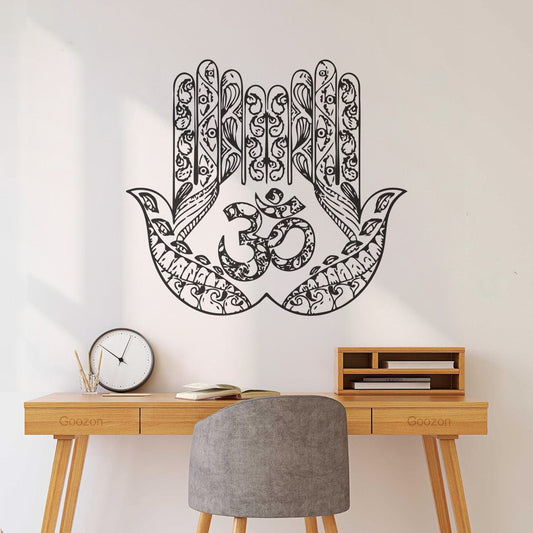 Lettering Stickers Fatima Hand Yoga Hamsa Multi Color Selection