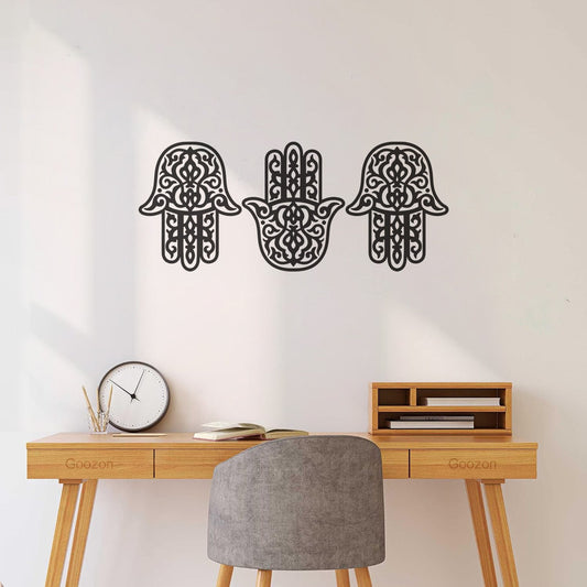 Vinyl Wall Stickers Hamsa Hand Fatima Hand Yoga Meditation Room Multi Color Selection