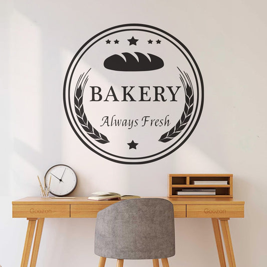 Wall Decals Pvc Bakery Logo Cake And Bakery Fresh Baked Bread Restaurant Equipped With Transfer Film Kit