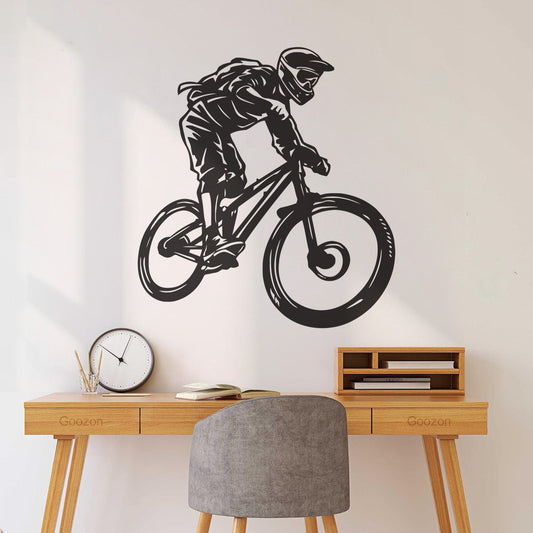 Engraving Decals Bicycle Cyclist Bicycle Store Decoration