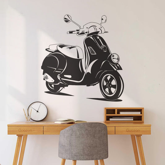 Mural And Wall Vinyl Decal Scooter Bicycle Rider Speed Unique Eat It Wall Beautification