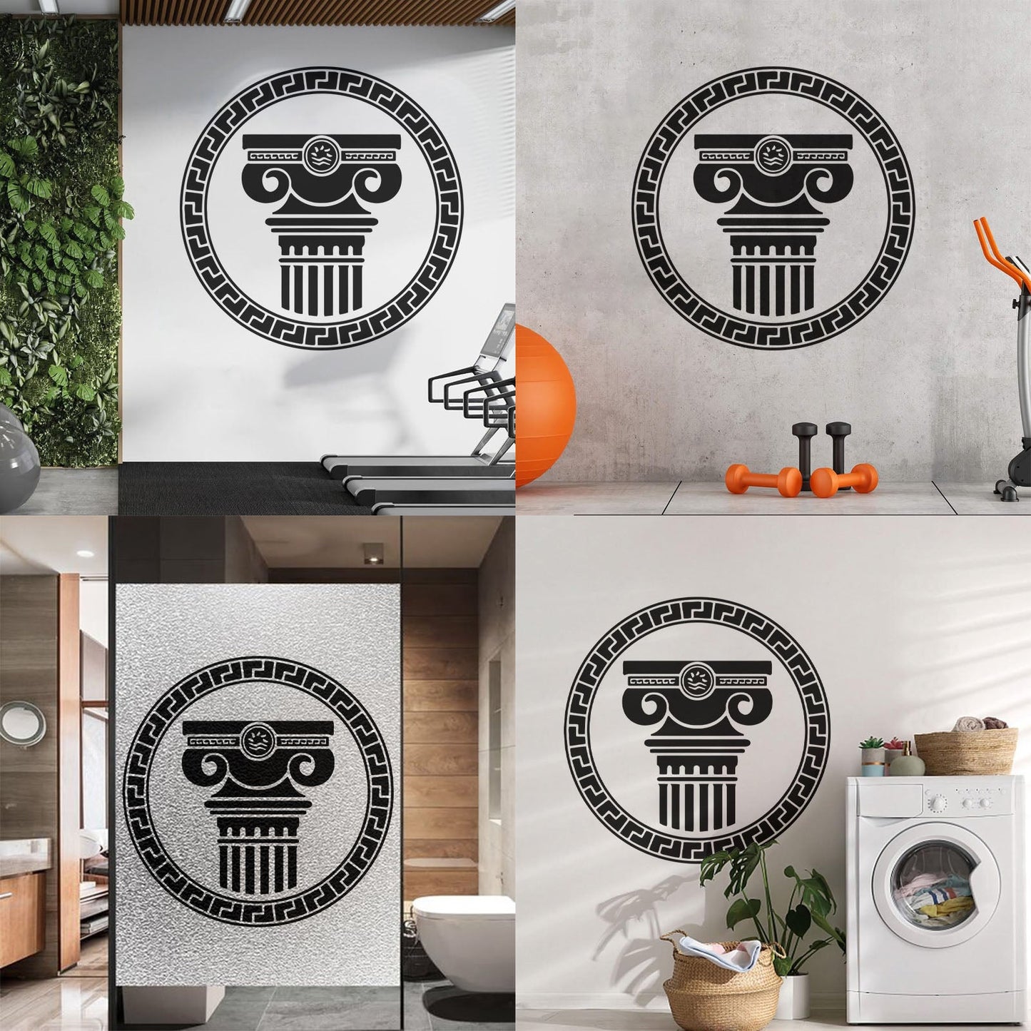 Engraving Stickers Ancient Greek Architectural Antique Columns Can Modify And Add Information