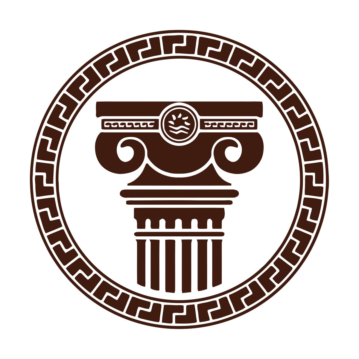 Engraving Stickers Ancient Greek Architectural Antique Columns Can Modify And Add Information