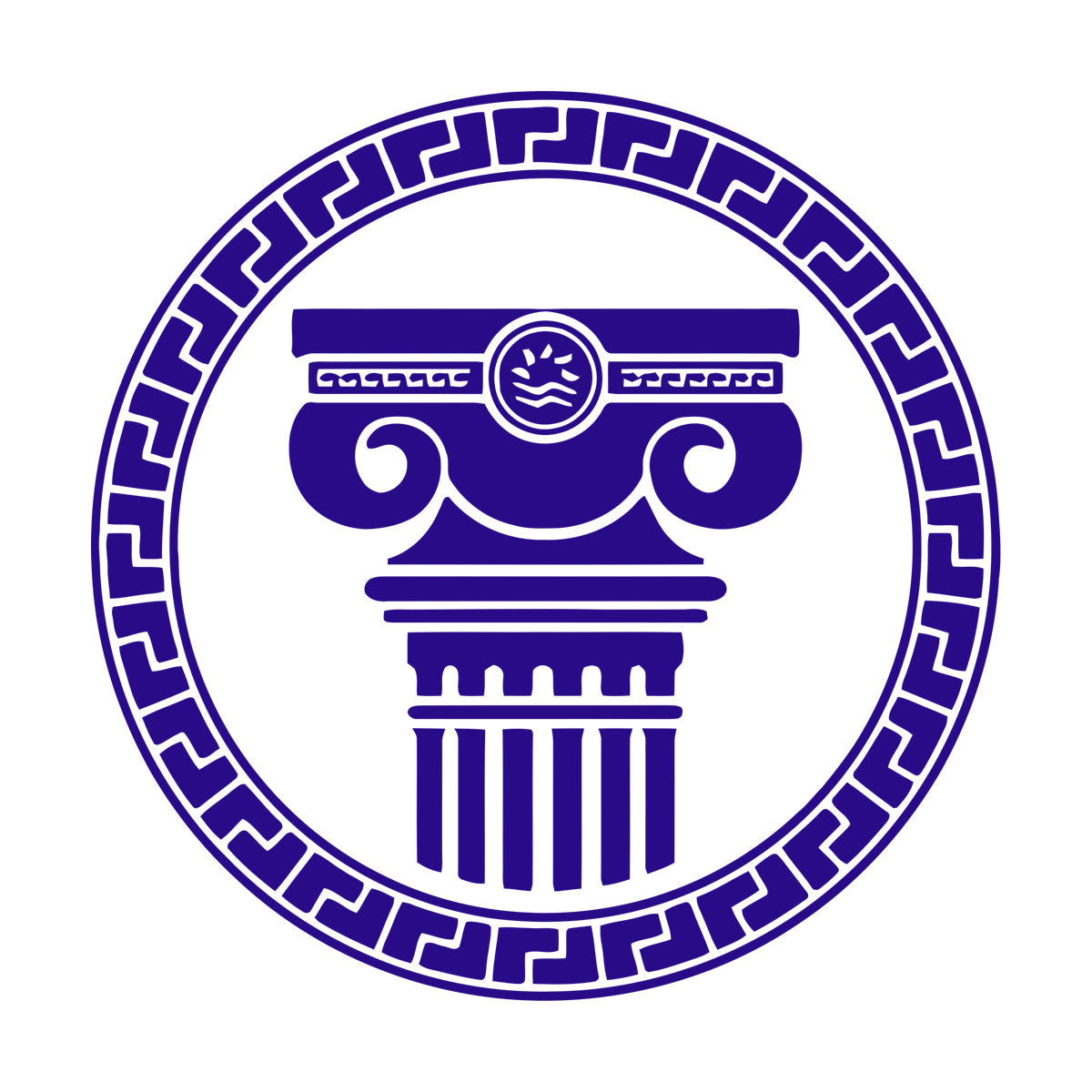 Engraving Stickers Ancient Greek Architectural Antique Columns Can Modify And Add Information