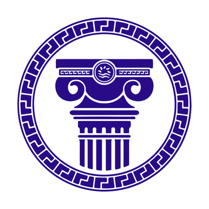 Engraving Stickers Ancient Greek Architectural Antique Columns Can Modify And Add Information