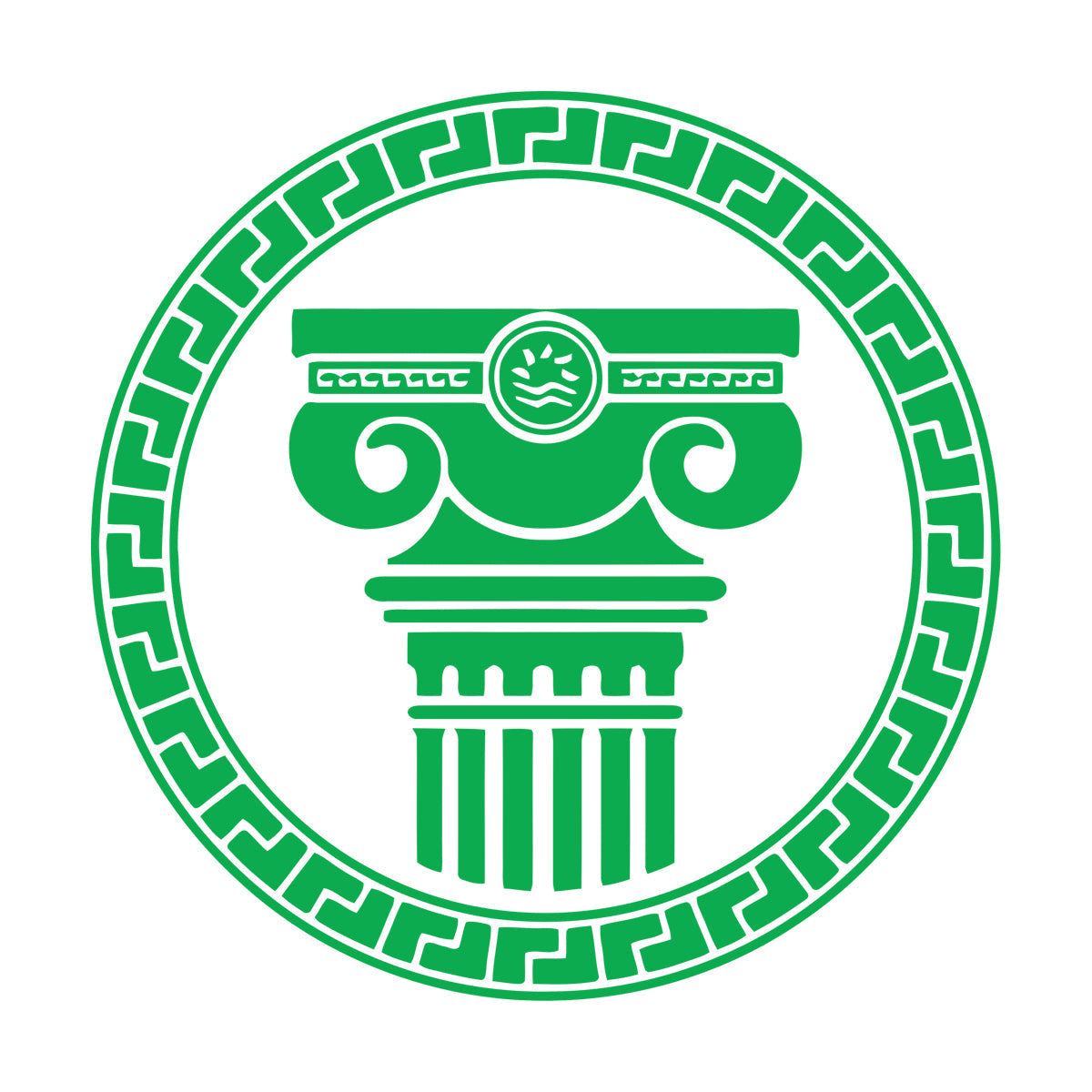 Engraving Stickers Ancient Greek Architectural Antique Columns Can Modify And Add Information