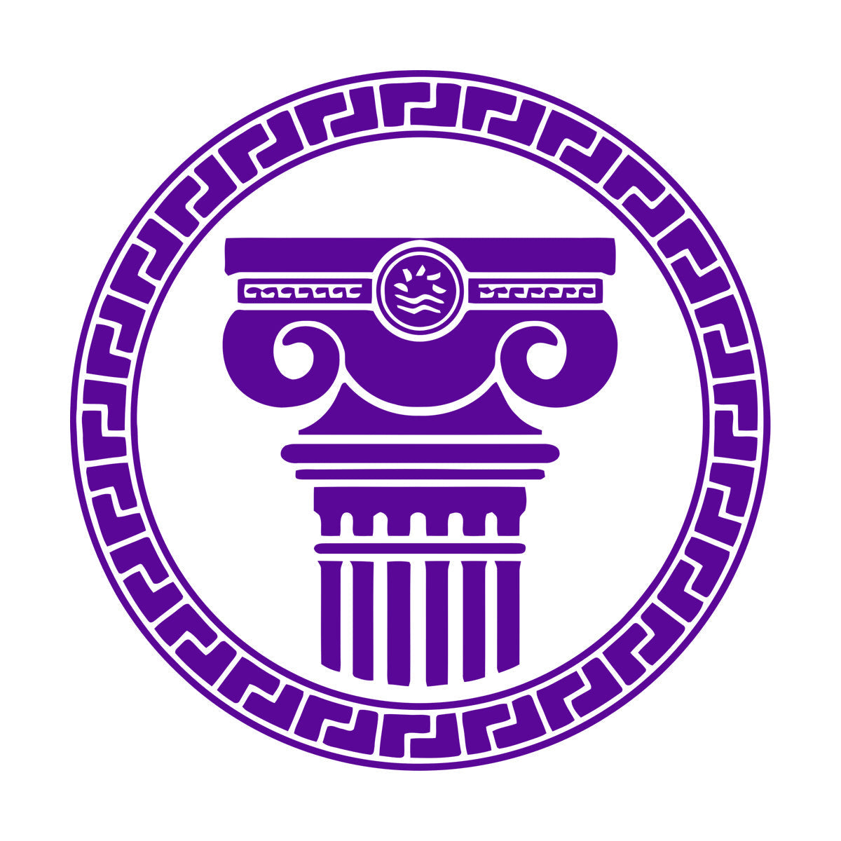 Engraving Stickers Ancient Greek Architectural Antique Columns Can Modify And Add Information