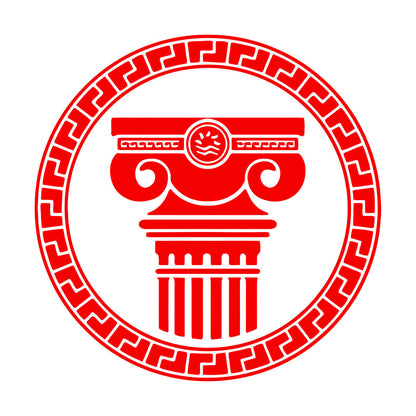Engraving Stickers Ancient Greek Architectural Antique Columns Can Modify And Add Information