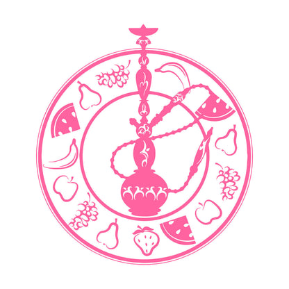 Wall Decals Pvc Hookah Fruit Hookah Leisure Bar Cafe Smoking Equipped With Transfer Film Kit