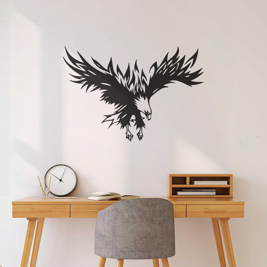 Vinyl Wall Decals Eagle Wildlife Hawk Flying Eagle Easy Installation