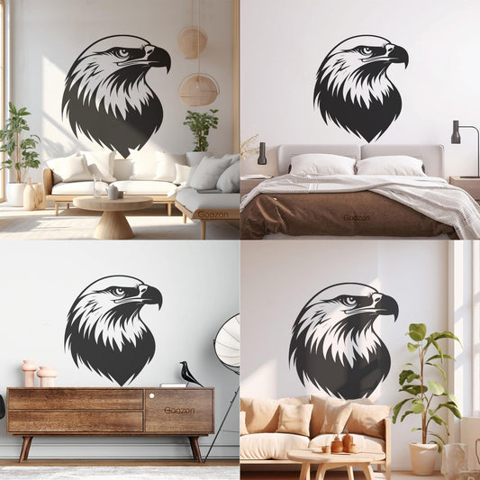 Fine Carving Stickers A Bald Eagle Silhouette Fly On A Do Not Damage The Wall Surface