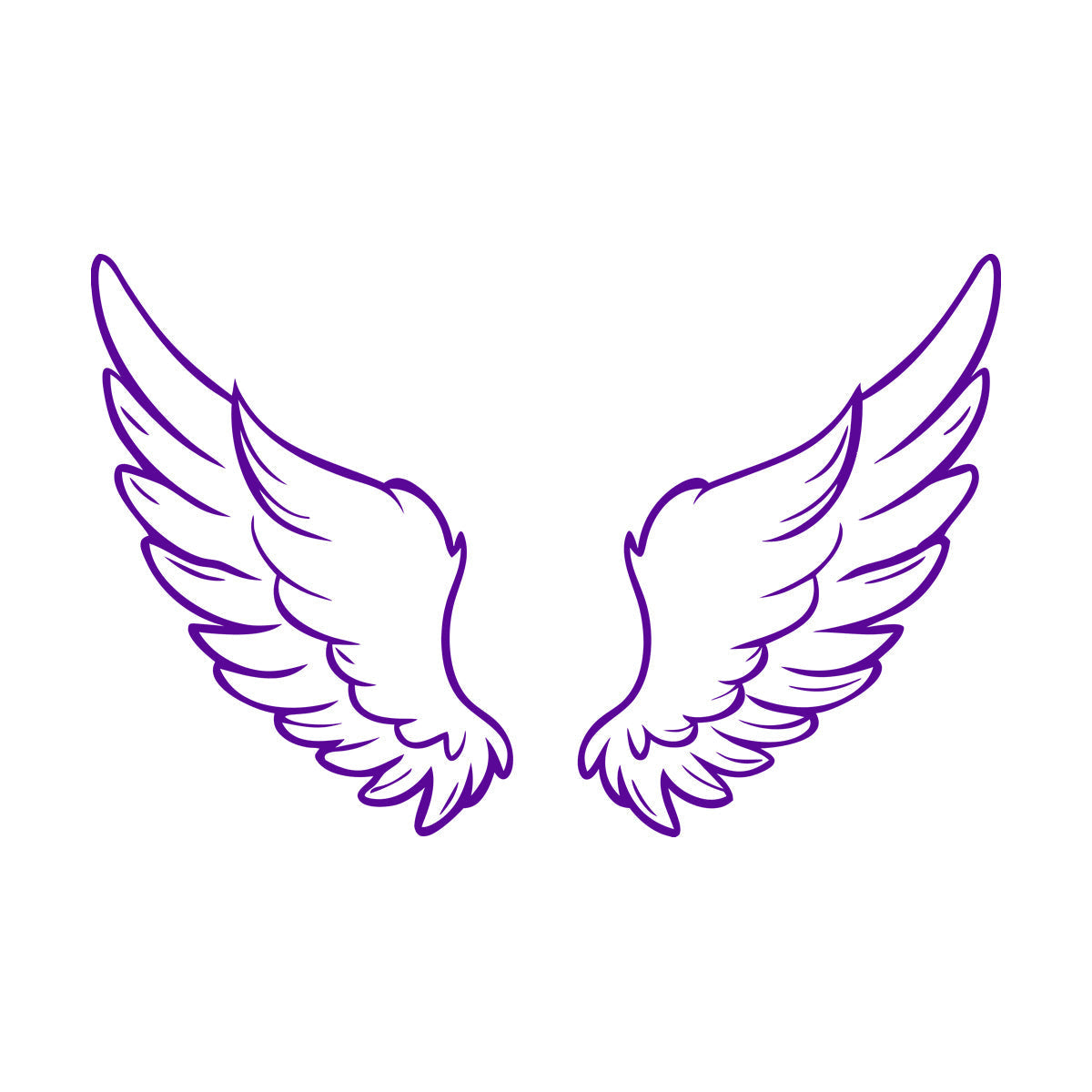 Fine Carving Stickers Angel Wings Symbolizing Dom And Spirituality Store Decoration