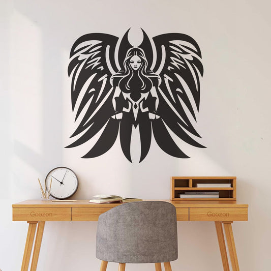 Lettrage autocollant ailes d'ange, logo, icône, symbole, sélection multicolore