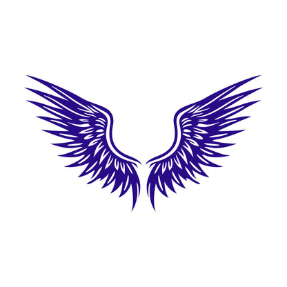 Engraving Stickers Angel Wings Silhouette Vintage Wings On Wings Tattoo Culture