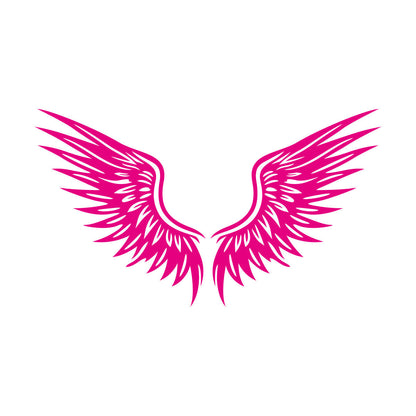 Engraving Stickers Angel Wings Silhouette Vintage Wings On Wings Tattoo Culture