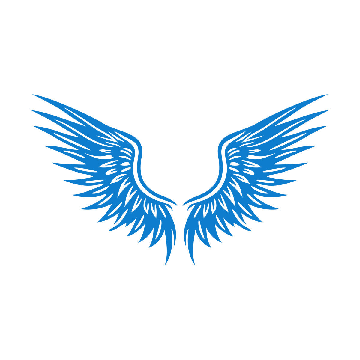 Engraving Stickers Angel Wings Silhouette Vintage Wings On Wings Tattoo Culture