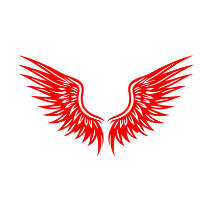 Engraving Stickers Angel Wings Silhouette Vintage Wings On Wings Tattoo Culture