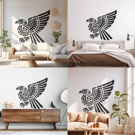 Vinyl Wall Decals Aztec Totem Eagle Mayan And Inca Tribal Symbol Do Not Damage The Wall Surface