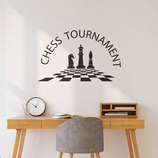 Engraving Decals Chess Tournament Poster Do Not Damage The Wall Surface