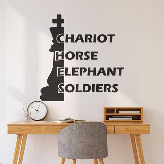Chess Mural And Wall Vinyl Decal Multi Color Selection