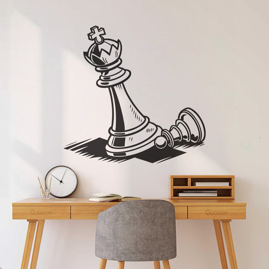 Wall Stickers Paster Paper Chess Victory King And Pawn And Equipped With Transfer Film Kit