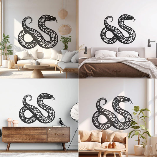 Wall Stickers Paster Paper Chinese Zodiac Sign Silhouette Chinese New Year 2025 Year Of The Snake And Snake Can Modify And Add Information