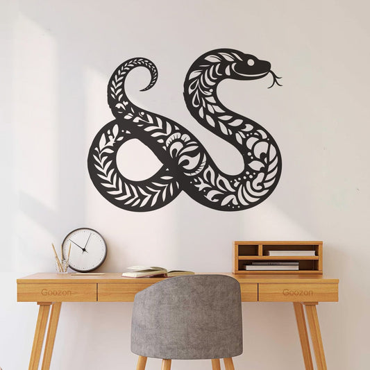 Wall Stickers Paster Paper Chinese Zodiac Sign Silhouette Chinese New Year 2025 Year Of The Snake And Snake Can Modify And Add Information