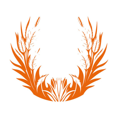 Vinyl Wall Stickers Elegant Floral Pattern With Leaves Feathers Can Modify And Add Information