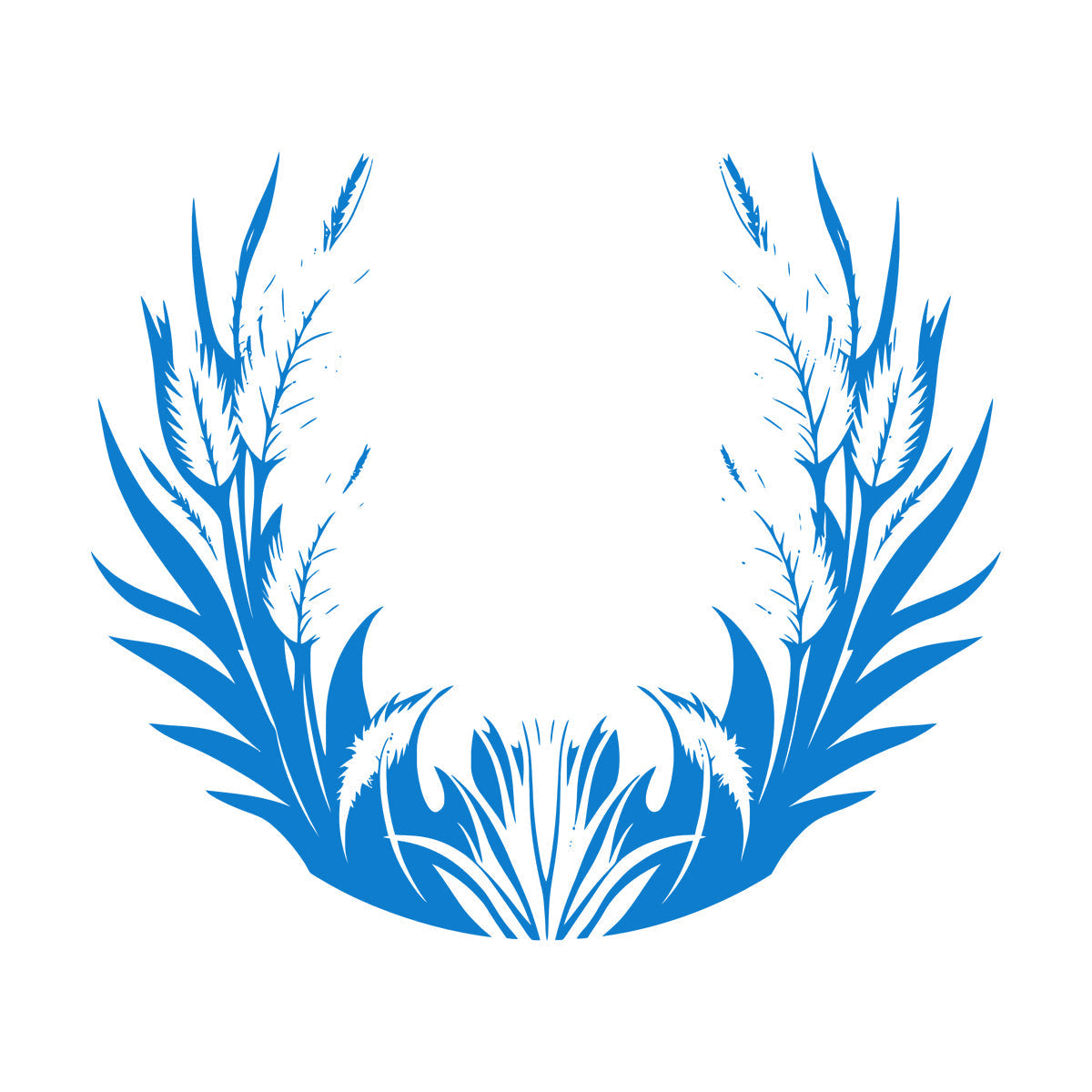 Vinyl Wall Stickers Elegant Floral Pattern With Leaves Feathers Can Modify And Add Information