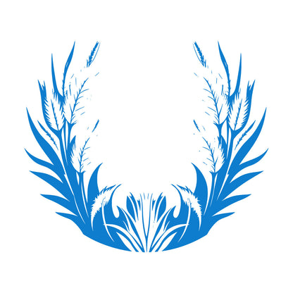 Vinyl Wall Stickers Elegant Floral Pattern With Leaves Feathers Can Modify And Add Information