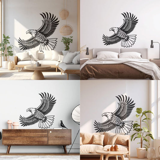 Engraving Decals Flying Eagle Silhouette Window Decals