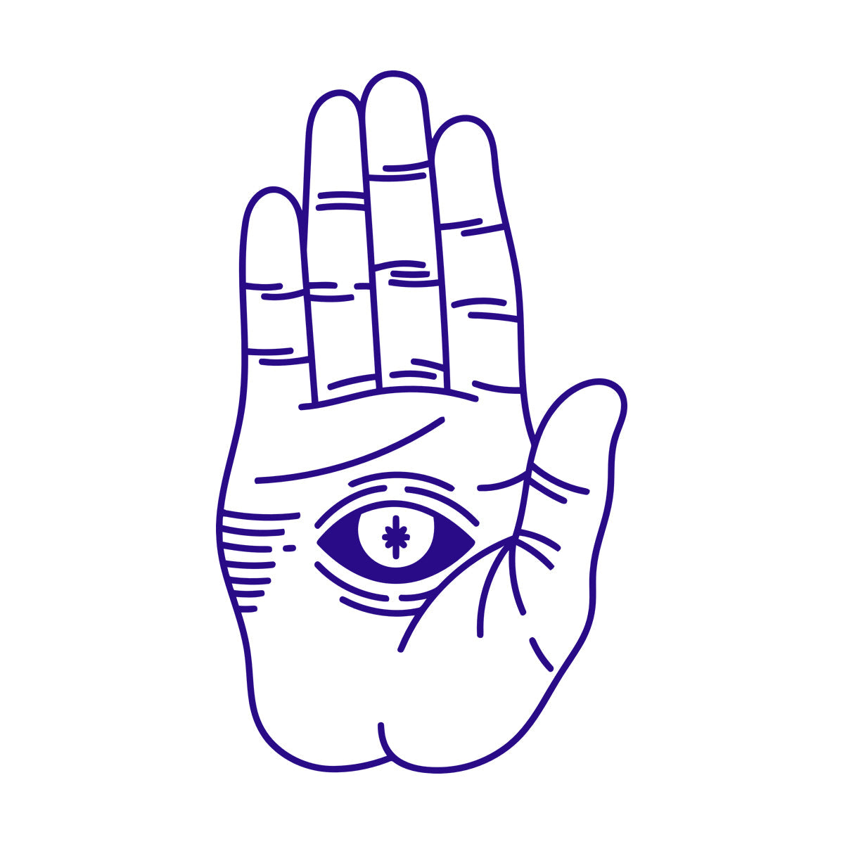 Autocollants finement sculptés En Hand With Eye Alchemy Window Decals