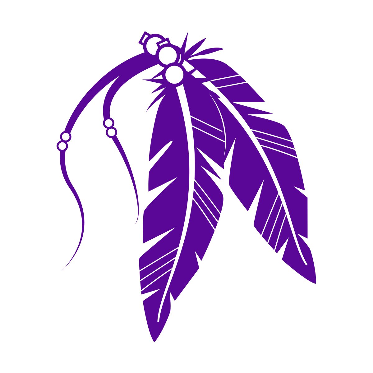 Engraving Stickers Graphics Of Tribal Feathers Easy Installation