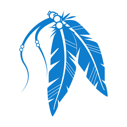 Engraving Stickers Graphics Of Tribal Feathers Easy Installation
