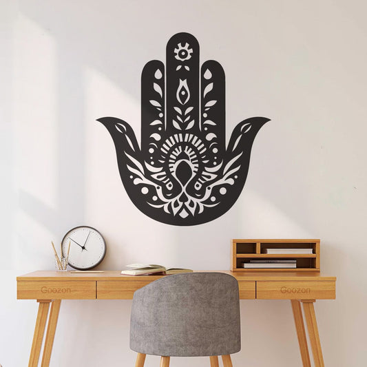Wall Decals Hamsa Icon Silhouette Palm Easy Installation