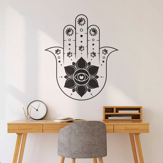 Engraving Decals Hamsa Protection Symbol Design Multiple Size Options