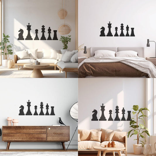 Wall Decals Pvc High Quality Chess Icon Glass Stickers