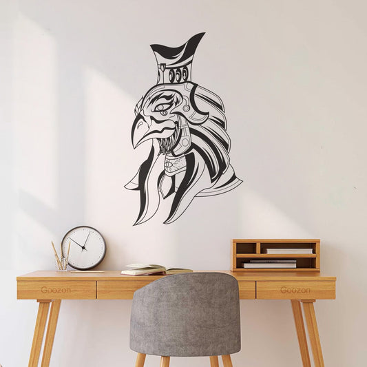 Vinyl Wall Decals Ancient Egyptian God Horus Disguised As A Falcon-Headed Man Multiple Size Options
