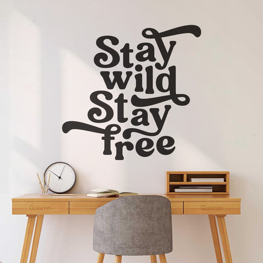 Wall Decals Let Your Spirit Soar With This Vintage Style Featuring The Inspiring Quote Stay Wild Stay Car Body Decoration